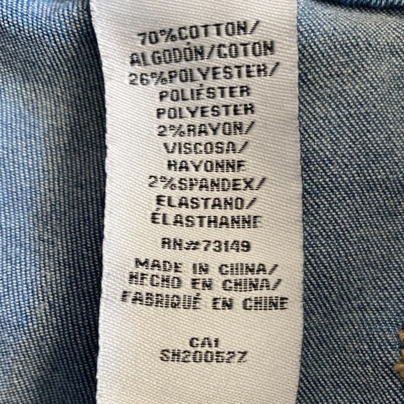 Boom‎ Boom Stretchy High Waisted Denim Shorts Sz. 7 - Picture 8 of 9